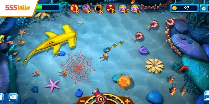 Giao diện săn cá trực tuyến với hiệu ứng đẹp